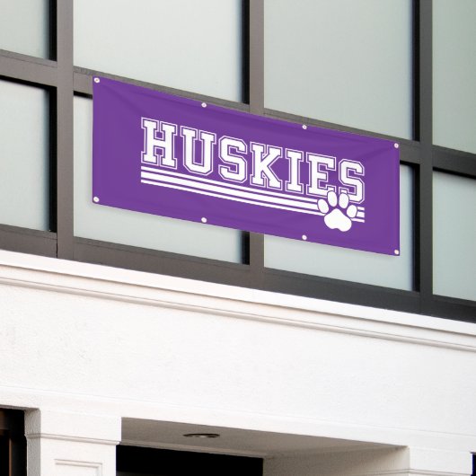 Banner-Huskies voor buiten Spandoek (Buitenkant Gebouw)