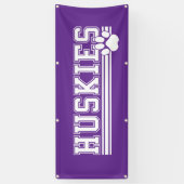 Banner-Huskies voor buiten Spandoek (Verticaal)