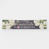 Banner Hydrangea Flowers String Light Blue (Horizontaal)