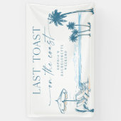 Banner Laatste Toast op de Kust Bachelorette Feest (Verticaal)