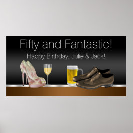 Banner man- en Vrouwendag Poster