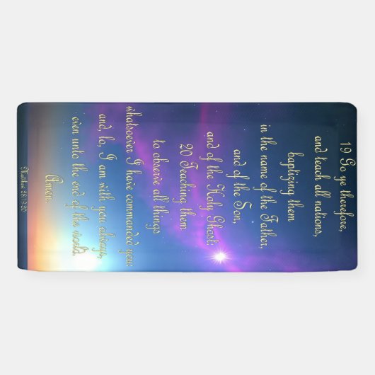 Banner - Matthew 28:19-20 (Horizontaal)