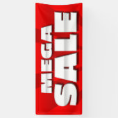 BANNER MEGA SALE - 2,5 x 6' (Verticaal)