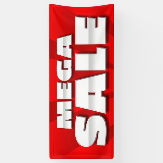 BANNER MEGA SALE - 2,5 x 6' (Verticaal)