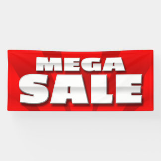 BANNER MEGA SALE - 2,5 x 6'