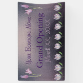 Banner met bouwelen voor gebruik buitenshuis Tulp (Verticaal)