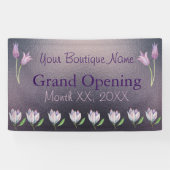 Banner met bouwelen voor gebruik buitenshuis Tulp  (Horizontaal)