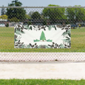 Banner met dennenappels en takken van Rustic Pines (Insitu)