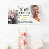 Banner met foto voor pensioen van leraar 2 (Insitu)