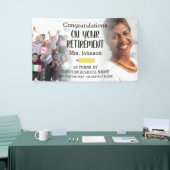 Banner met foto voor pensioen van leraar 2 (Beurs)