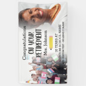 Banner met foto voor pensioen van leraar 2 (Verticaal)