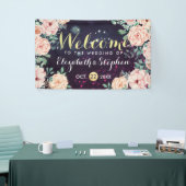 Banner Modern Floral Paarse Sparkle Lights (Beurs)