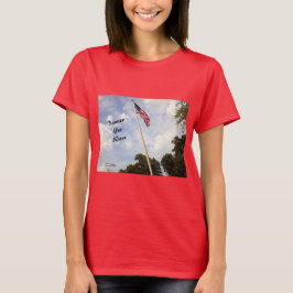 BANNER NOG GOLF AMERIKAANSE VLAG VROUWEN T-SHIRT