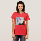 BANNER NOG GOLF AMERIKAANSE VLAG VROUWEN T-SHIRT (Voorkant volledig)