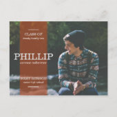 Banner Oranje Foto Afstuderen Aankondiging (Voorkant)