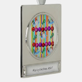 Banner Ornament Geloof Verzilverd Banner Ornament (Rechts)