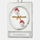 Banner Ornament Opossum Verzilverd Banner Ornament (Links)