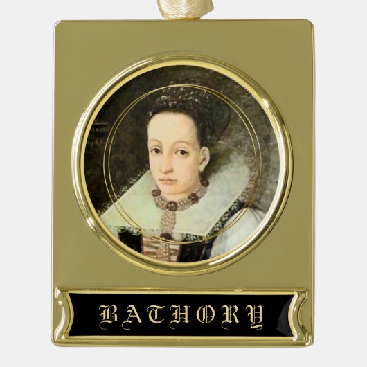 Banner Ornament Verguld Banner Ornament (Voorkant)