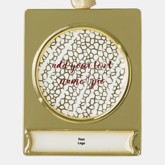 Banner Ornament Verguld Banner Ornament (Voorkant)