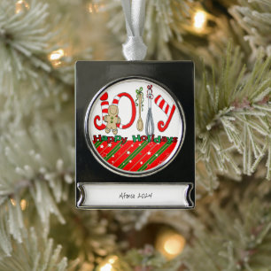 Banner Ornament Verzilverd Banner Ornament