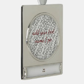 Banner Ornament Verzilverd Banner Ornament (Rechts)