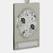 Banner Ornament Verzilverd Banner Ornament (Rechts)