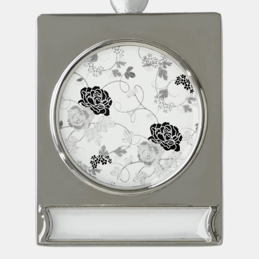 Banner Ornament Verzilverd Banner Ornament (Voorkant)