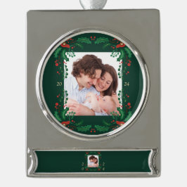 Banner Ornament Verzilverd Banner Ornament