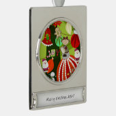 Banner Ornament Verzilverd Banner Ornament (Rechts)