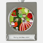 Banner Ornament Verzilverd Banner Ornament (Voorkant)