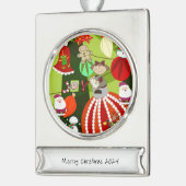 Banner Ornament Verzilverd Banner Ornament (Links)