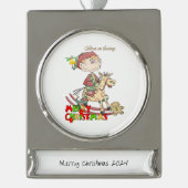 Banner Ornament Verzilverd Banner Ornament (Voorkant)