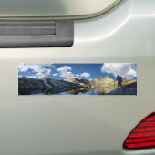 Banner Peak en 1000 Island Lake - John Muir Trail Bumpersticker (Op auto)