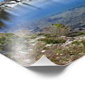 Banner Peak en het bergmeer - Sierra Nevada Foto Afdruk (Hoek)