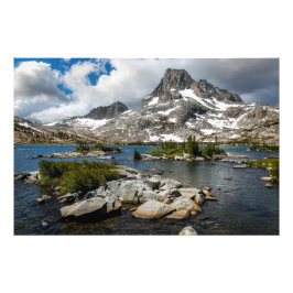 Banner Peak en Thousand Island Lake Foto Afdruk