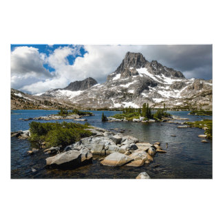 Banner Peak en Thousand Island Lake Foto Afdruk