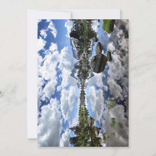 Banner Peak nabij Island Pass - John Muir Trail Feestdagenkaart (Voorkant)