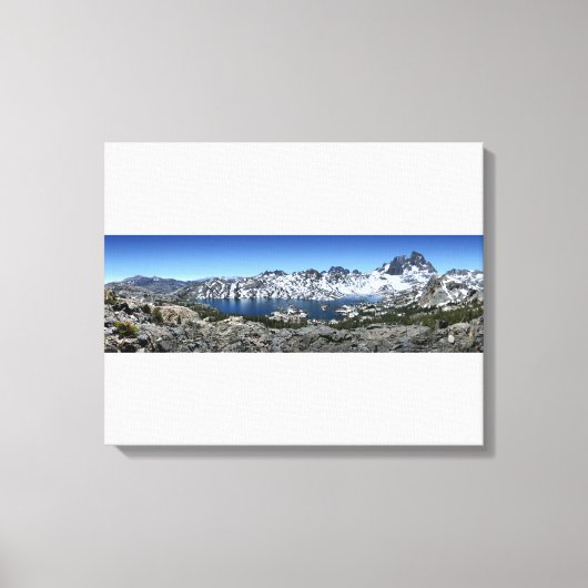 Banner Peak over Garnet Lake - Sierra Nevada Canvas Afdruk (Voorkant)