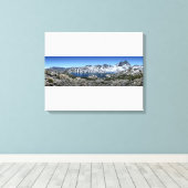 Banner Peak over Garnet Lake - Sierra Nevada Canvas Afdruk (Insitu (Houten vloer))