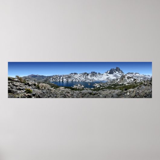 Banner Peak over Garnet Lake - Sierra Nevada Poster (Voorkant)