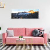 Banner Peak Sunrise Garnet Lake - John Muir Trail Canvas Afdruk (Insitu (Woonkamer))