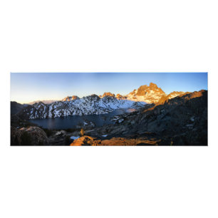 Banner Peak Sunrise Garnet Lake - John Muir Trail Foto Afdruk