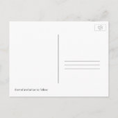 Banner Photo Brown Bewaar de datum Post Kaarten (Achterkant)