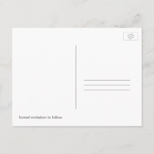 Banner Photo Brown Bewaar de datum Post Kaarten (Achterkant)