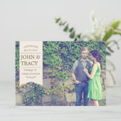 Banner Photo Save the Date Card (Staand voorkant)