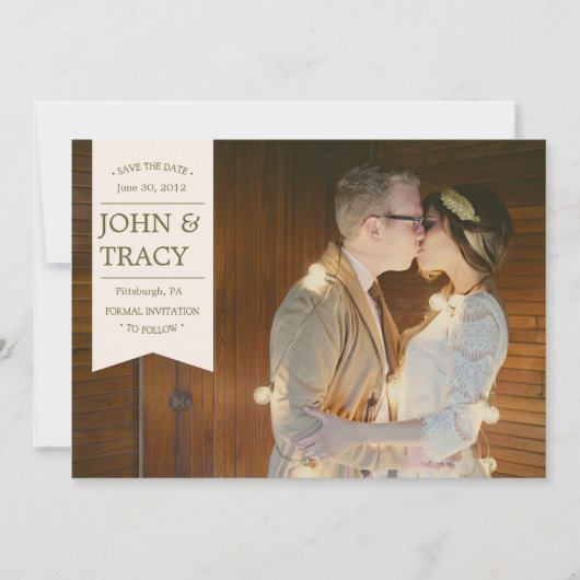 Banner Photo Save the Date Card (Voorkant)
