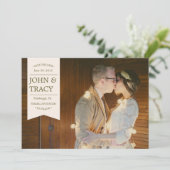 Banner Photo Save the Date Card (Staand voorkant)