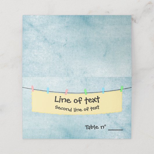 banner plaatskaartje (Buitenkant ongevouwen)