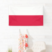 Banner Poolse vlag (Polen) (Insitu)
