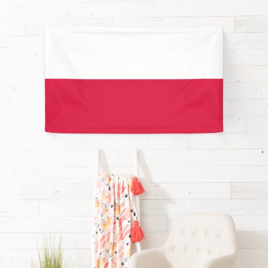 Banner Poolse vlag (Polen) (Insitu)